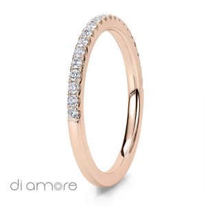 Ava Thin Rose Eternity Ring