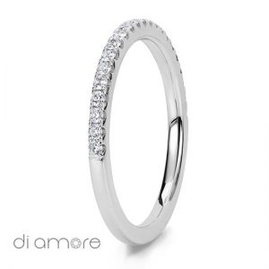 Ava Thin White Eternity Ring