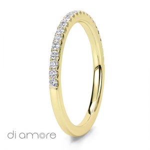 Ava Thin Yellow Eternity Ring