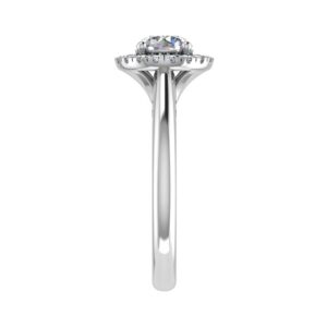 Classic Round Halo Diamond Engagement Ring