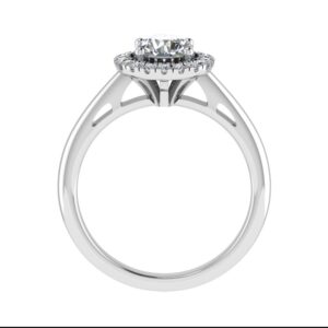 Classic Round Halo Diamond Engagement Ring