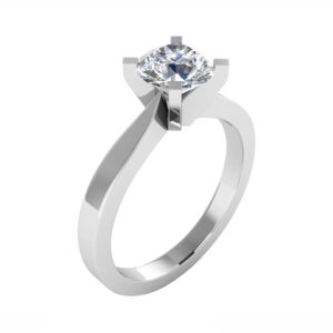 Classic V shape Diamond Engagement Ring