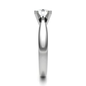 Classic V shape with inside knife Edge Diamond engagement Ring