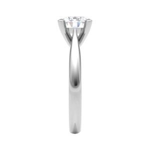 Classic 4Prong Inside Knife Edge Diamond Engagement Ring