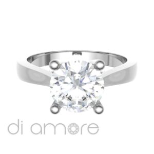 Classic 4 Prong Diamond Engagement Ring