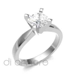 Classic 4 Prong V Shape Diamond Engagement Ring