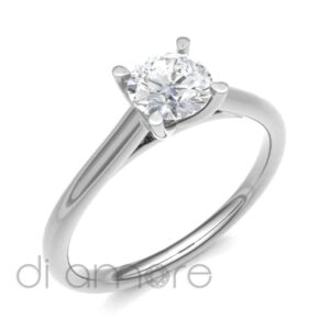 Classic 4Prong Diamond Engagement Ring