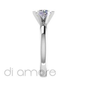 Classic Tapered 6 Prong Diamond Engagement Ring