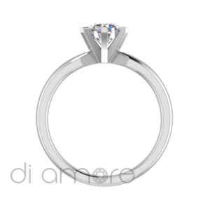 Classic Tapered 6 Prong Diamond Engagement Ring