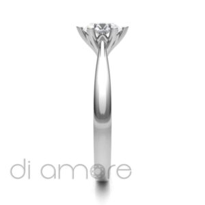Classic Tapered 6 Prong Diamond Engagement Ring