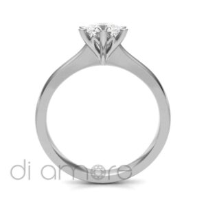 Classic Tapered 6 Prong Diamond Engagement Ring