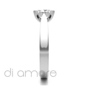 Classic 4 Prong Tapered Cushion diamond Engagement Ring