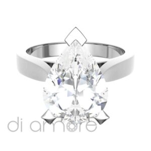 Classic Pear Shape Diamond Engagement Ring