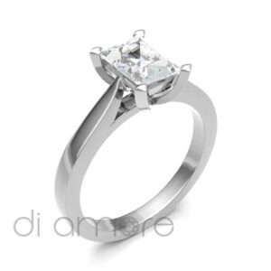 Classic Emerald Diamond Engagement Ring
