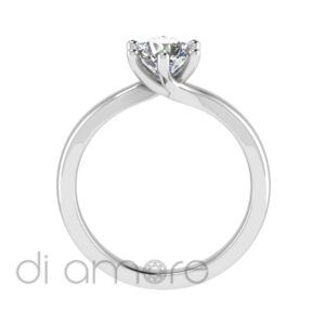 Classic Twisted 6Prong Diamond Engagement Ring
