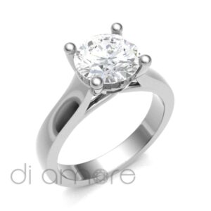 Classic 4 Prong Diamond Engagement Ring