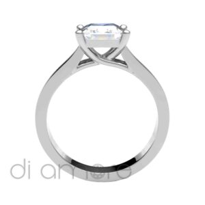 Classic 4 Prong Princess Diamond Engagement Ring