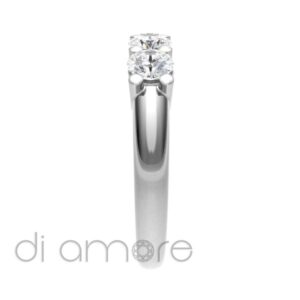 Classic 4-Logy Round Diamond Engagement Ring