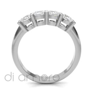 Classic 4-Logy Round Diamond Engagement Ring