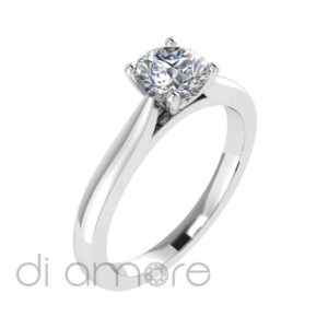 Classic 4 Prong Diamond Engagement Ring