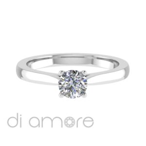 Classic 4 Prong Diamond Engagement Ring