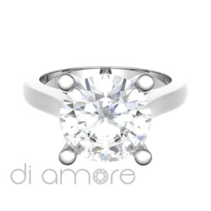 V Shape Classic 4Prong Diamond Engagement Ring