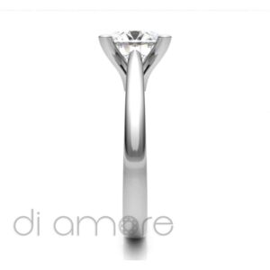 V Shape Classic 4Prong Diamond Engagement Ring