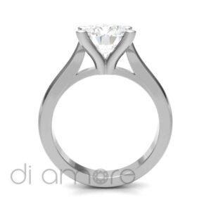 V Shape Classic 4Prong Diamond Engagement Ring
