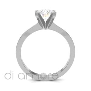 Classic Tapered 4Prong Diamond Engagement Ring