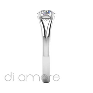 Classic Split Shank 4Prong Diamond Engagement Ring