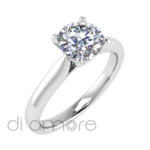 Classic 4Prong Diamond Engagement Ring