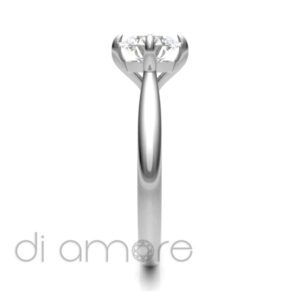 Classic Twisted Prong Diamond Engagement Ring