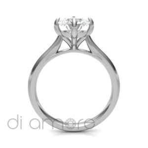 Classic Twisted Prong Diamond Engagement Ring