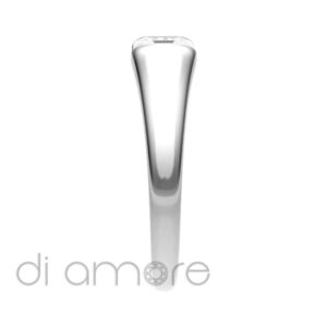 Classic n Band Princess Diamond Engagement Ring