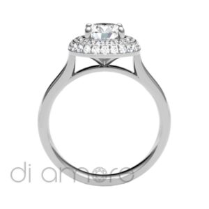 Classic Double Halo Brilliant Diamond Engagement Ring