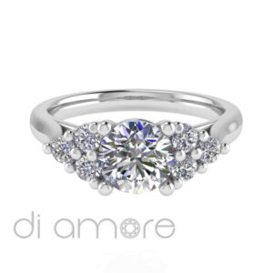 Illusion Trilogy Brilliant Diamond Engagement Ring