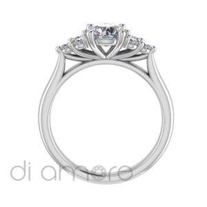 Illusion Trilogy Brilliant Diamond Engagement Ring