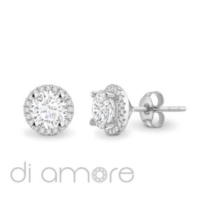 Halo Brilliant Diamond Studs